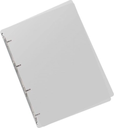 A5 obročna mapa iz prozornega polipropilena, 4 obroči