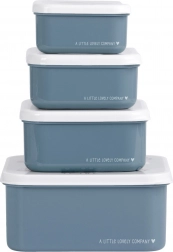 Set štirih škatlic za malico A Little Lovely Company – Vozila