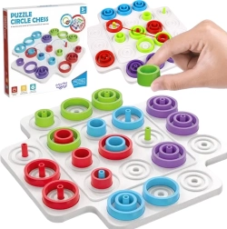 Woopie Logična igra za otroke Škatlice in križci 36 kosov