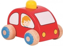 Leseni avtomobilček s hupo