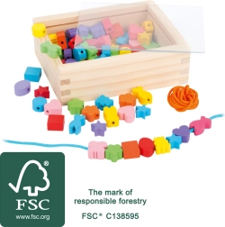 Lesene nanizne perlice Small Foot