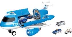 Letalska postaja s svetlobnimi in zvočnimi učinki 40 cm s 6 avtomobili