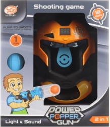 Pištola za penaste kroglice z masko na baterije