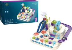 Interaktivna ovirna steza za otroke s štirimi avtomobilčki