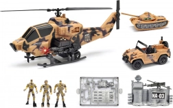 Vojaški komplet s helikopterjem z lučko in zvokom