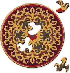 Curiosi okrogla sestavljanka Picoli vrtnica 33 koščkov