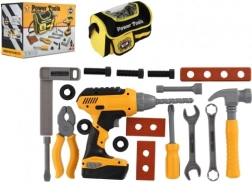 Otroška garnitura orodja z brezžičnim vrtalnikom in torbo