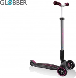 Otroški trikolesni skiro Globber Master Prime črna / neon roza