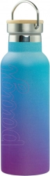 Termo steklenica z bambusnim pokrovom BAAGL Gradient modro‑vijolična 500 ml