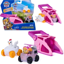 Tačke na patrulji Pup Squad izstreljevalnik Skye z voziloma Chickaletta