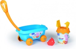 Voziček za pesek Peppa Pig s pripomočki