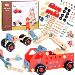 Lesena zgradba kreativnih igrač 129 delov