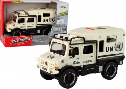 Mestno terensko vozilo s svetlobnimi in zvočnimi učinki, odpirajočimi se vrati, 1:14