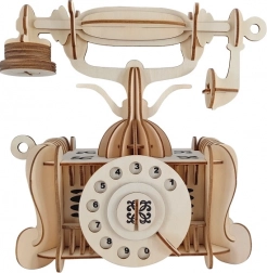 Lesena 3D sestavljanka stari telefon