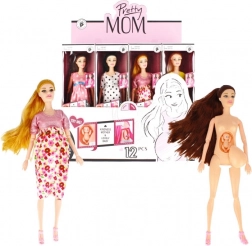 Noseča punčka z dojenčkom 29 cm