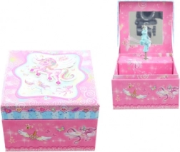 Glasbena škatlica za nakit z samorogom