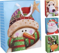 Darilna vrečka za božič, srednja velikost