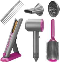 Woopie set malega frizerja – sušilec, likalnik in dodatki