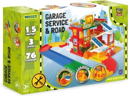 Garažni servis WADER, triplastna steza 1,5 m z 2 avtomobilčki