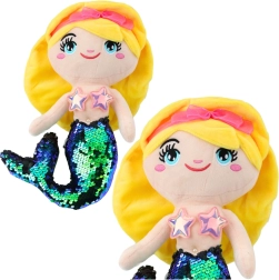 Plišasta morska deklica z bleščečim repom 30 cm