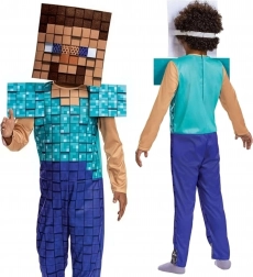 Otroški kostum Steve iz Minecrafta 127–136 cm (7–8 let)
