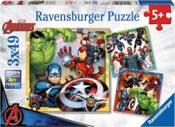 Sestavljanka Ravensburger Marvel Avengers 3x49 kosov