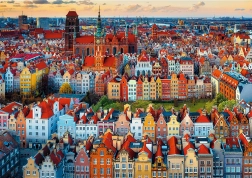 TREFL puzzle Premium Plus Photo Odyssey – pogled na Gdansk, Poljska, 1000 kosov
