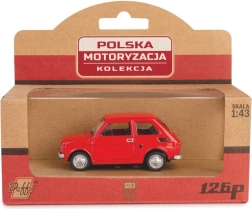 Kovinski model avtomobila fiat 126p – rdeč 1:43