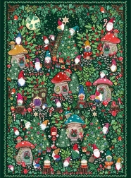 Sestavljanka Gibsons The Art File: božična vasica 1000 kosov