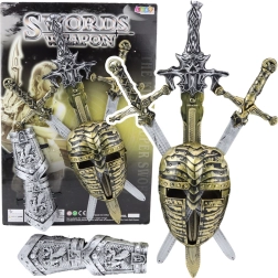 Viteški komplet z masko in meči