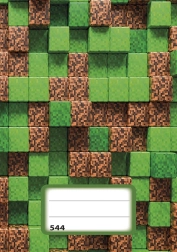 Zvezek A5 s črtami Pixel Kocke