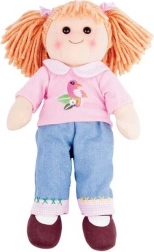 Plišasta punčka BIGJIGS TOYS Molly 38 cm