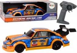 RC avto 1:16 z gumijastimi kolesi za drift – oranžno