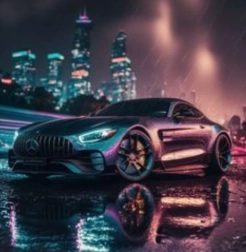 Diamantno slikanje mercedes-benz 30 × 40 cm