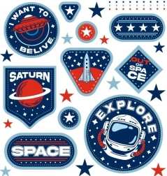 Vesoljske likalne nalepke