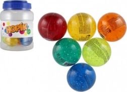 Bleščeča skakajoča žogica 6 cm
