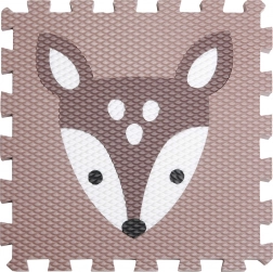 Minideckfloor srnica – rjava s temno rjavo srnico