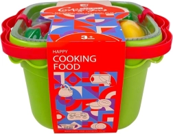 Košara z rezanim sadjem in zelenjavo, komplet za otroke
