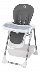 Otroški stolček za hranjenje LIONELO Linn Plus – Siva