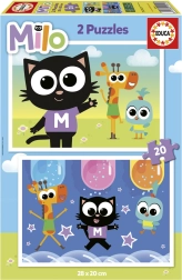 Skakalni puzzle Milo 2x20 koščkov