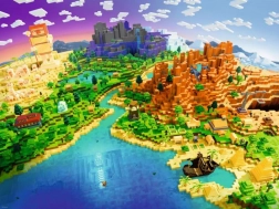 sestavljanka 1500 koščkov Ravensburger Minecraft World
