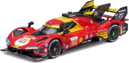 kovinski model bburago ferrari 499p 1:43 – zmagovalec 24h le mans 2024 v zaščitnem boksu