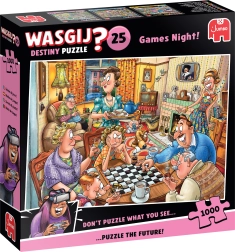 JUMBO Sestavljanka Wasgij Destiny: Igralni večer 1000 kosov