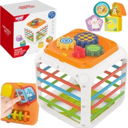 Izobraževalna kocka Woopie Sorter 4v1 – oblike 18m+