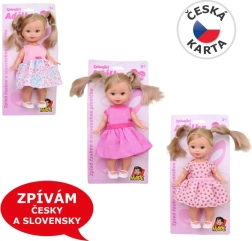 Punčka s češkim zvokom, 3 barve