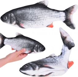 Interaktivna plišasta riba s premikajočim se repom, USB, 25 cm