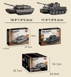 Wooden tank model kit - 1 piece
