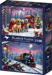 Bluebird puzzle Božič prihaja 2×500 koščkov