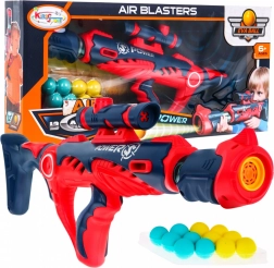 Ročna puška za otroke 6+ Vzmetni mehanizem + merilec + 12 penastih nabojev