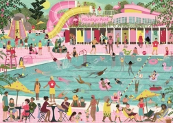 Ravensburger sestavljanka Radovánky pri bazenu 1000 kosov